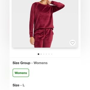 Loungewear Set - Berry Red